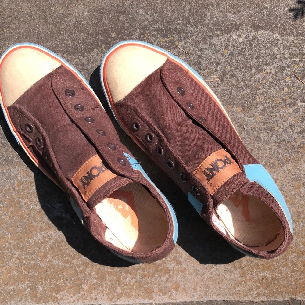 PONY, vintage slip on sneakers. 8